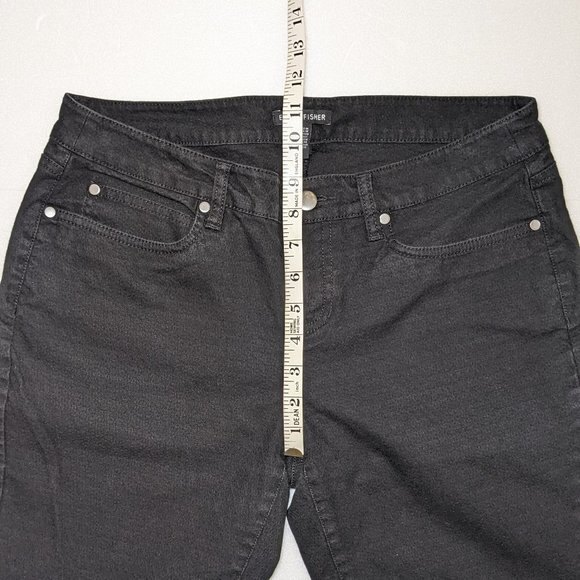 Eileen Fisher Organic Cotton Skinny Ankle Black Jeans Denim - Picture 11 of 15